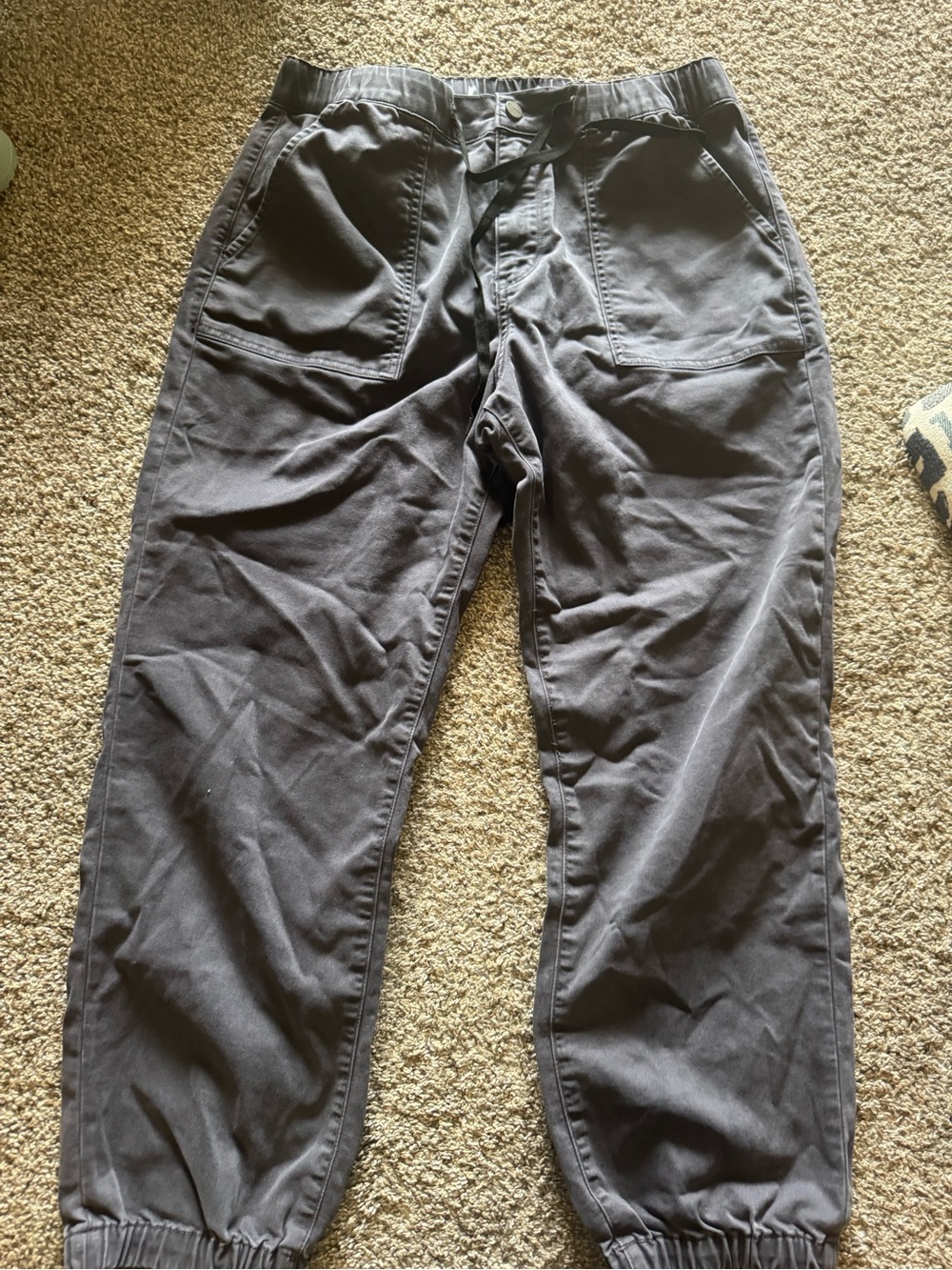 Women’s Casual Drawstring Waist Jogger Pants - Charcoal